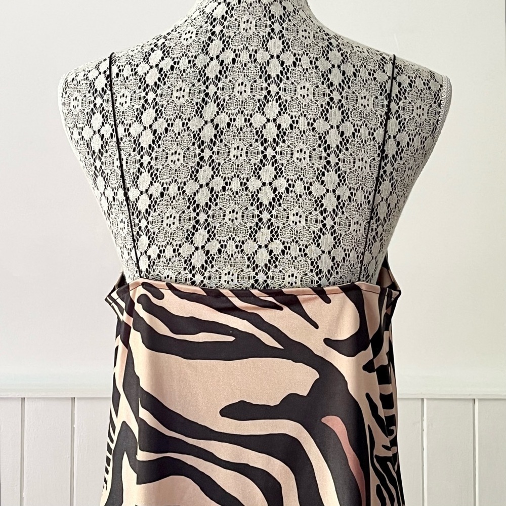 Zara Animal Print Slip Dress Size M - Picture 8 of 15